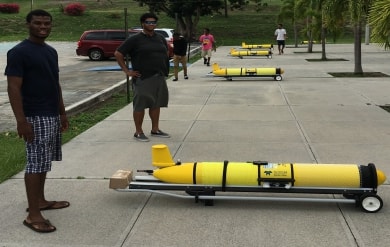 Ocean Gliders are Displayed by Students at the University of the Virgin Islands on the St. Thomas Campus